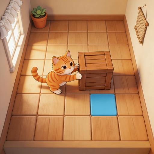 Kitty Push - Sokoban Puzzle