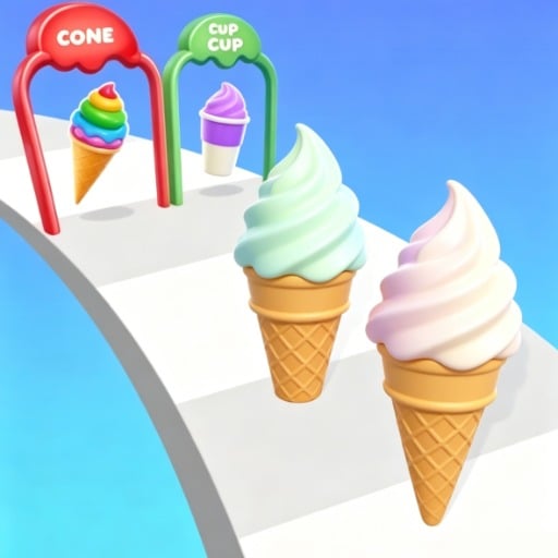Ice Cream Stack Run Game