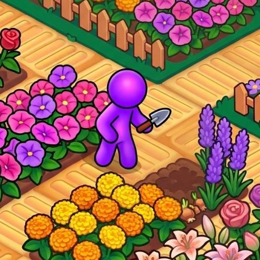 Bloom Cart Garden Game