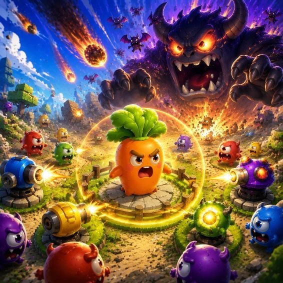 Emoji Castle Merge Game
