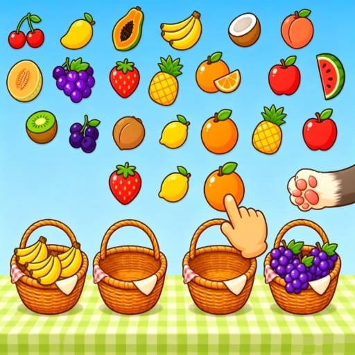 Basket Bloom Sort Game