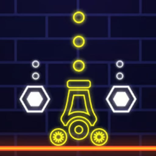 Neon Cannon Rush Game